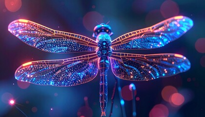 A glowing mechanical heart beating in darkness cyberpunk surrealism, neon energy.