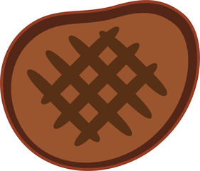 Grilled Beef Steak Illustration