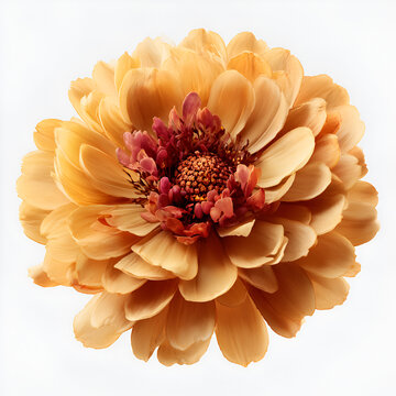 Close-Up of Nelli Mal Flower Head Isolated on Transparent Background