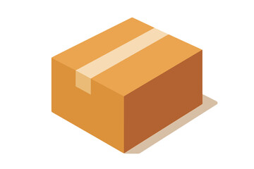 Design across vector illustration parcel top clean diagonal surface closed flat tape