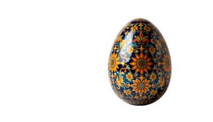 a decorated Easter egg with intricate floral patterns, a symbol of rebirth and spring
