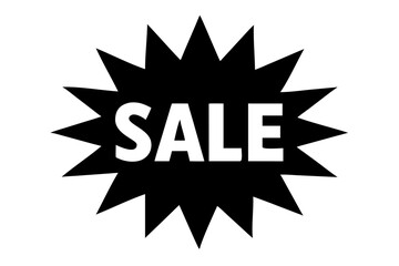 Fototapeta premium Black sale burst for promotional advertising