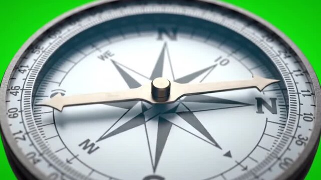 compass on black background