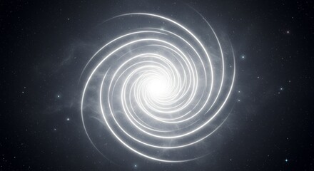 Fototapeta premium Cosmic spiral of light in deep space