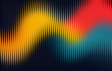 Abstract digital art vibrant yellow red blue green wave pattern texture background