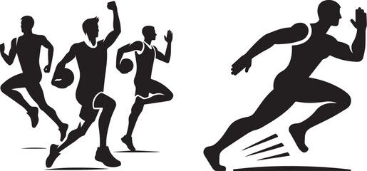 Farmers holding wheat crops in black and white silhouettes.