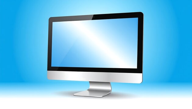 Modern computer monitor - Powered by Adobe