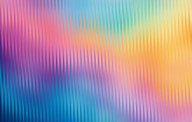 Abstract rainbow gradient texture with vertical lines subtle pastel colors, modern digital art