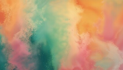 Fototapeta premium Abstract colorful watercolor background texture featuring fiery orange, yellow, and red grunge paint art