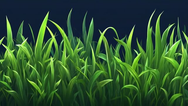 Green grass blades background image