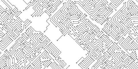 High tech technology geometric and connection system background with digital data abstract