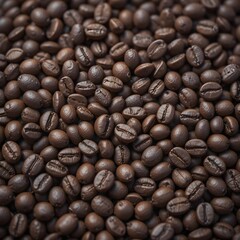 Roasted Coffee Beans Background for Cafe, Espresso, and Coffee Shop Design