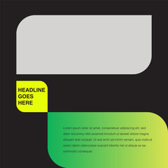 Sustainability Eco friendly green energy leaf shape curve edges design template editable eps