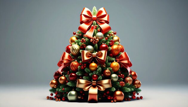 Ornate Christmas tree - Powered by Adobe