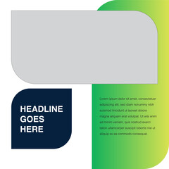 Sustainability Eco friendly green energy leaf shape curve edges design template editable eps