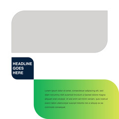 Sustainability Eco friendly green energy leaf shape curve edges design template editable eps