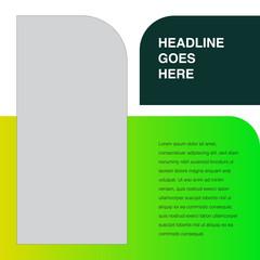 Sustainability Eco friendly green energy leaf shape curve edges design template editable eps