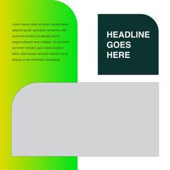Sustainability Eco friendly green energy leaf shape curve edges design template editable eps