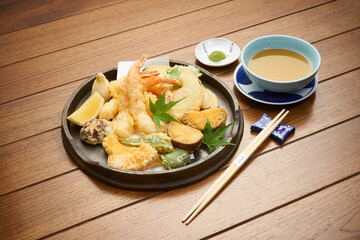 Tempura Moriawase with Shrimp and Vegetables