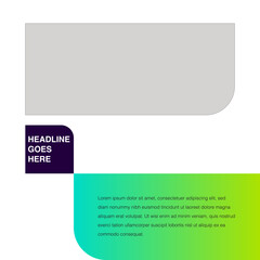 Sustainability Eco friendly green energy leaf shape curve edges design template editable eps