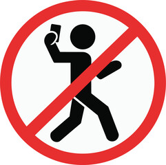 Prohibition sign for throwing or tossing an object Keywords: prohibition, sign, no, forbidden
