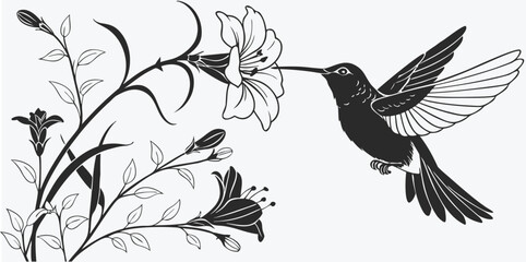 Obraz premium Abstract geometric shapes with vibrant color accents silhouette