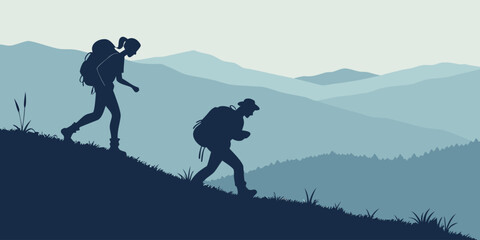 Abstract geometric shapes with bold red and blue silhouette