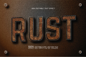 rust effect text editable text effect	
