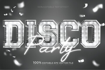 party silver text effect	

