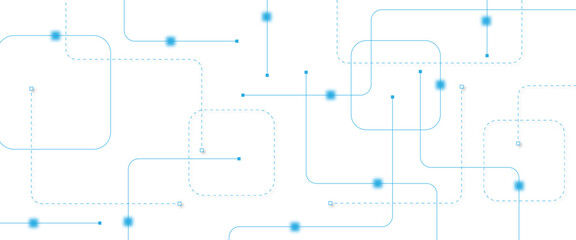 Abstract futuristic technology background. Technology background with crossed lines and dots.