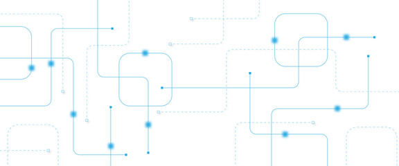 Abstract futuristic technology background. Technology background with crossed lines and dots.