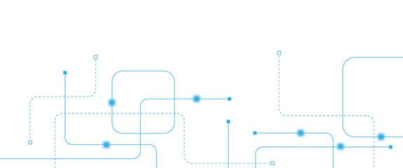 Abstract futuristic technology background. Technology background with crossed lines and dots.