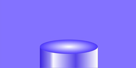 3d render of a glass cube with blue background