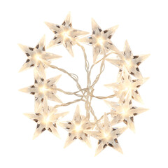 Flashing string lights  cut out isolated transparent background