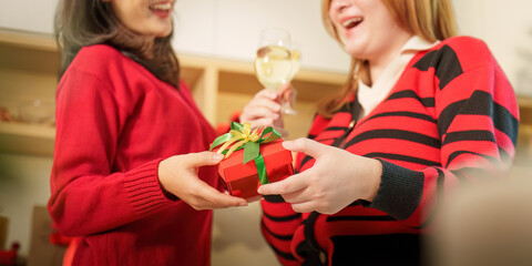 Celebrating Christmas with Friends and Holiday Gifts
