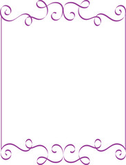 Vintage decorative frame doodle art. Vintage decorative border illustration. For wedding, Christmas, holidays, greeting and greeting card. Hand drawn vector illustration isolated on white background