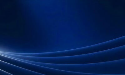 Obraz premium Blue abstract background with curved lines, dark blue gradient, smooth texture, modern design, elegant backdrop, digital rendering, abstract style,