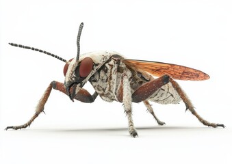 Fototapeta premium Detailed Fly 3D Render on White Background