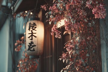 Japanese restaurant storefront at dusk