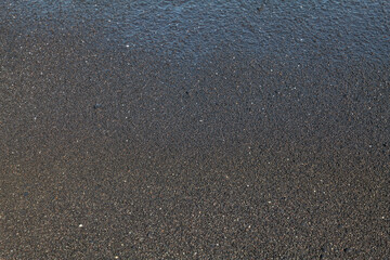 Black Sand Beach, Waiʻānapanapa State Park.  Hana, Maui, Hawaii. Hana Volcanics / Lava flow.  Haleakalā / East Maui Volcano, is a shield volcano. Basalt