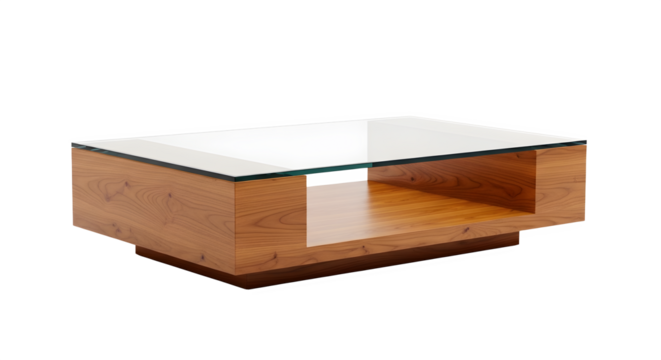 wooden box isolated on white background