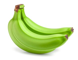 Two unripe green bananas (1)