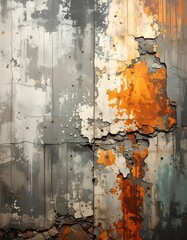 Textured wall with peeling paint (1)