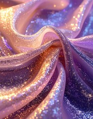 Shimmering, draped cloth texture