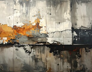 Abstract, aged wall, textures abound