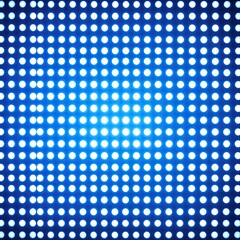 Blue illuminated dot pattern background