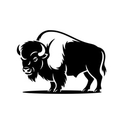Vector art of bison