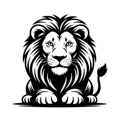 Vector art of lion head illustration
