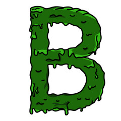 green letter b