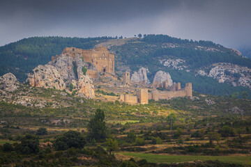 In the ruins of Loarre Castle